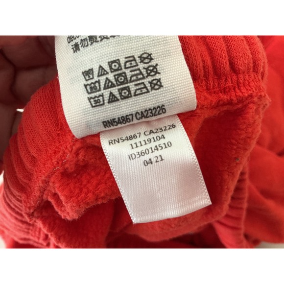 PINK Victoria's Secret Joggers Womens Small Red Good Logo Fleece Sweatpants - Picture 5 of 6